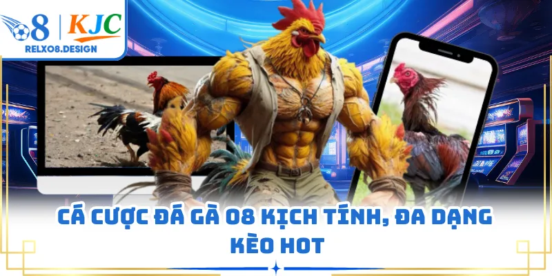 Cá cược đá gà O8 kịch tính, đa dạng kèo hot