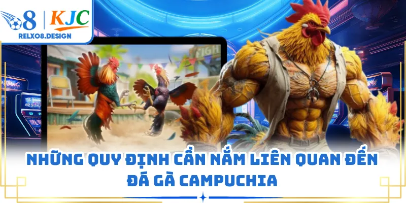 Những quy định cần nắm liên quan đến đá gà Campuchia